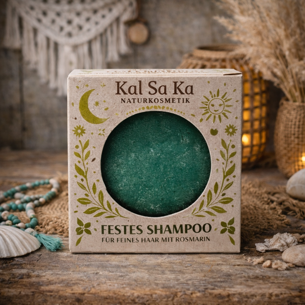 Festes Shampoo Rosmarin "Feines Haar" 50g